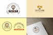 create a bakery and coffee themed logo
