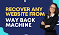 restore or recover any website into wordpress from archive wayback machine