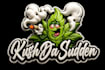 do cannabis kush weed 3d looking mascot logo