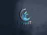 design technology, tech, software, cyber security logo