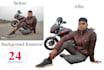 do background remove, retouch and resize photo very fast