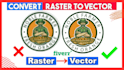 manually vector trace, redraw logo, image, or sketch to vector