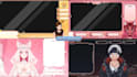 design anime or vtuber twitch, youtube stream overlays