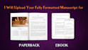 publish your paperback and ebook on amazon KDP