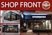 design store front shop front window graphics yard signs