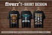 make a custom amazing creative illustrated t shirt design