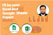 be your excel and google sheets expert