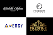 provide modern text logo design