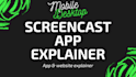 screencast ,screen record instructional video tutorial for your website or app