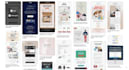 design drag and drop email templates for mailchimp, klaviyo, hubspot