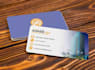 make business card with stationery items