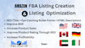 write amazon fba listing creation, SEO product description