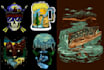 draw vintage retro illustration for clothing in 24 hours