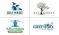 do eco friendly landscape and lawn care service logo design