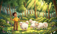 create african american childrens book illustrations in cartoon style
