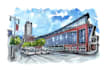 create architectural illustrations of buildings