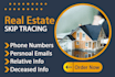 do real estate llc skip tracing and bulk skip tracing