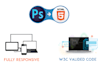 convert your PSD to responsive HTML bootstrap4