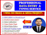 do perfect data entry,  copy typing, excel entry, and lead generation