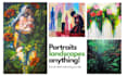 give you handpainted acrylic canvas paintings and shipping
