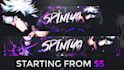 create a professional custom anime banner, header