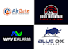 design crypto, cyber security, technology, software logo