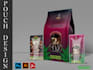 create impressive pouch and bag packaging design with 3d mockup