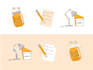 create hand drawn doodle art icons