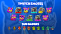 create custom twitch or kick emotes animated emotes, sub badges in 24 hours