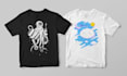 illustrate tshirts and merchandise