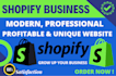 design shopify business store and shopify website