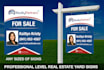 create high quality print ready yard sign designs with fast delivery