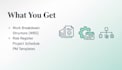 prepare wbs, risk register, schedule, and pm templates