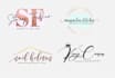 design elegant modern signature logo