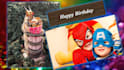 create happy birthday wish video and message from pictures