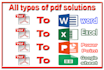 convert PDF to excel, scan pages to excel, google sheet