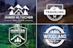 do vintage adventure mountain and outdoor logo design