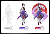 draw custom clothes, fanart, manga and anime style