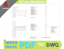 create any sketch or image or PDF to dwg