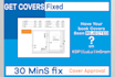 fix, resize and format rejected books, covers for kindle KDP