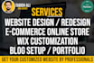 create wix website design and redesign wix site