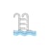 create pool and spa logo with text with any file