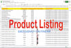 perfect product listing,data entry,web research, within 24hr