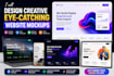 design creative and eye catching website mockups