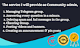 be crypto telegram and discord project admin or moderator