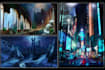 make illustrations of backgrounds and fantasy landscapes for games, anime, book