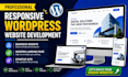 build a responsive wordpress website with modern design for business or startup