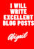 write engaging SEO friendly blog post for your website
