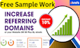 increase referring domain DR 90 plus by ahrefs