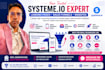 build a systemeio landing page website and sales funnel